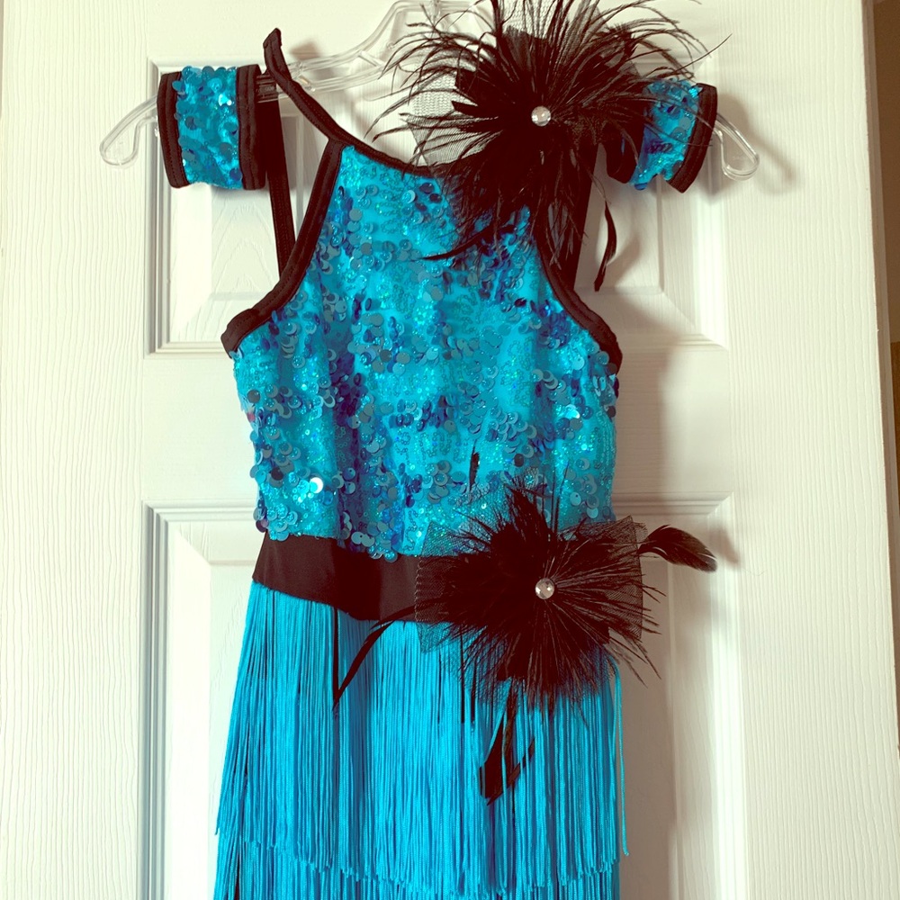 Girls Flapper Jazz Costume Size Mc 10/12